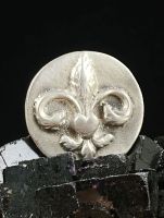 Fleur-de-lis with Heart Pin