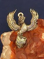 Magical Firebird Pewter Pewter Necklace