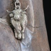Highland Coo Pewter Necklace