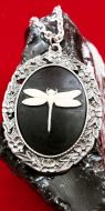 Dragonfly Cameo Necklace (large)